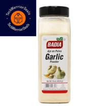 Badia Garlic Powder, 16 Ounce 16 (Pack of 1)  - $22.52