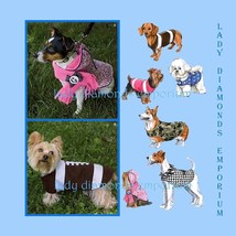 Dog Clothes Sewing Pattern, Dog Coats in 5 Styles, Scarf, Hoodie, Football Coat  - £8.74 GBP
