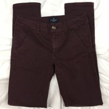 American Eagle Skinny Jeans Stretch Maroon Size 2 - £10.34 GBP