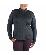 Spyder Women&#39;s Plus Size 3X Black Active Long Sleeve Shirt Sweatshirt NWT - £17.64 GBP