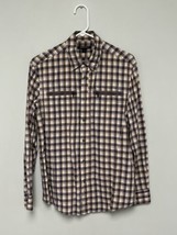 John Varvatos Zipped Pockets Shirt Men’s Brown.  Size Small. $299 - $38.70