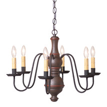 Irvin&#39;s Country Tinware Medium Chesterfield Chandelier in Americana Espresso - £363.91 GBP