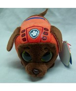 TY Teeny Tys Paw Patrol ORANGE ZUMA DOG 4&quot; Plush Stuffed Animal Toy NEW - $20.31 CAD