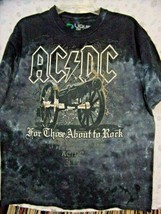 AC/DC T Shirt-Cannon-For Those About To Rock-Large  Tie Dye - £15.82 GBP