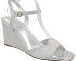 Thalia Sodi Women Ankle Strap Wedge Sandals Vira Size US 11M Silver Meta... - $49.50