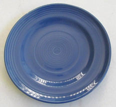 Hand Painted 8&quot; Blue Swirl Design Side or Sald Plate Stonemite - £11.80 GBP