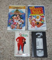 Christmas VCR Movies Santa Claus, Winnie The Pooh, Rudolph, All Dogs Carol - £6.31 GBP