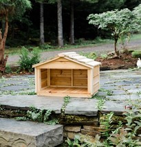 Outdoor Cat House Food Shelter/Cat Food Station/ - MEDIUM SIZE - £192.92 GBP