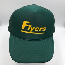 Vintage Flyers Green Mesh Trucker Nissun Baseball Cap Hat Mid Century Snapback - £23.72 GBP