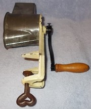 Antique Kitchen Table Mount Larger Rotary Cylinder Grater Marked Superior  - £23.50 GBP