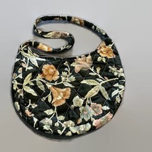 Shoulder Purse Zipper Quilted Attached Strap Floral Multicolor Clean Bag - £11.78 GBP