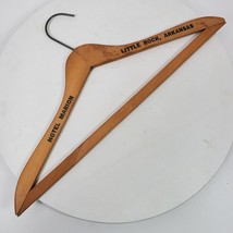 Vintage Wood Coat Suit Hanger 17x8 Inch Luxury Hotel Marion Little Rock Ark - £16.76 GBP