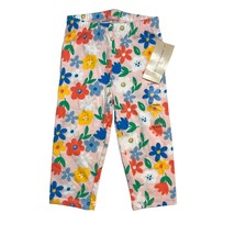 Pink Floral First Impressions Baby Leggings 12 Month New - £6.25 GBP