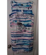 TALBOTS Sz.12 Seaside Harbor Sheath Dress Coastal Prints NWT Blue/Pink/W... - £43.91 GBP