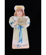 Victorian Standing Trade Card Double Doll Birdcage Clarks ONT Cotton New... - €8,57 EUR