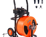 VEVOR Drain Cleaner Machine 100&#39;x3/4&quot; Snake Sewer Electric Drain Auger A... - $967.99