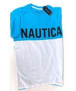 1 Count Nautica Boy&#39;s T Shirt Size Medium 10/12 425 Turquoise 100% Cotton - $22.50