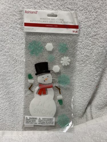 Ashland Christmas Window Gel Cling 18pc Reusable &amp; Washable - $6.83