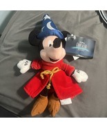 Vtg Disney Store Fantasia Sorcerer Mickey Mini Bean Bag Plush 11” NEW w ... - $14.84
