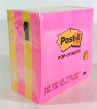 4 pack POST-IT POP-UP NOTES each 100 sheets, 3&quot; x 3&quot; Total 400 sheets 33... - €4,07 EUR