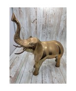 Vintage Large Brass Elephant Figure Statue Lucky Elephant Sculpture - $1,281.10 MXN