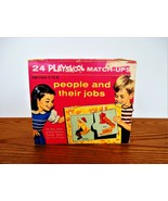 Playskool Educational Puzzles People &amp; Their Jobs Learning Aid 1964 Chicago - $15.00