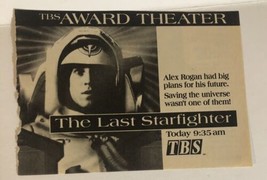 Last Starfighter Print Ad Vintage Lance Guest TBS TPA4 - £4.64 GBP