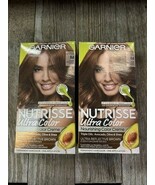 2 Boxes Garnier Nutrisse Ultra Nourishing Hair Color B4 Caramel Chocolat... - €22,25 EUR