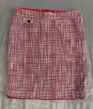 Kenar Skirt Women�s Size 8 Pink Tweed Pencil Lined Career Wool Blend Gle... - £9.71 GBP