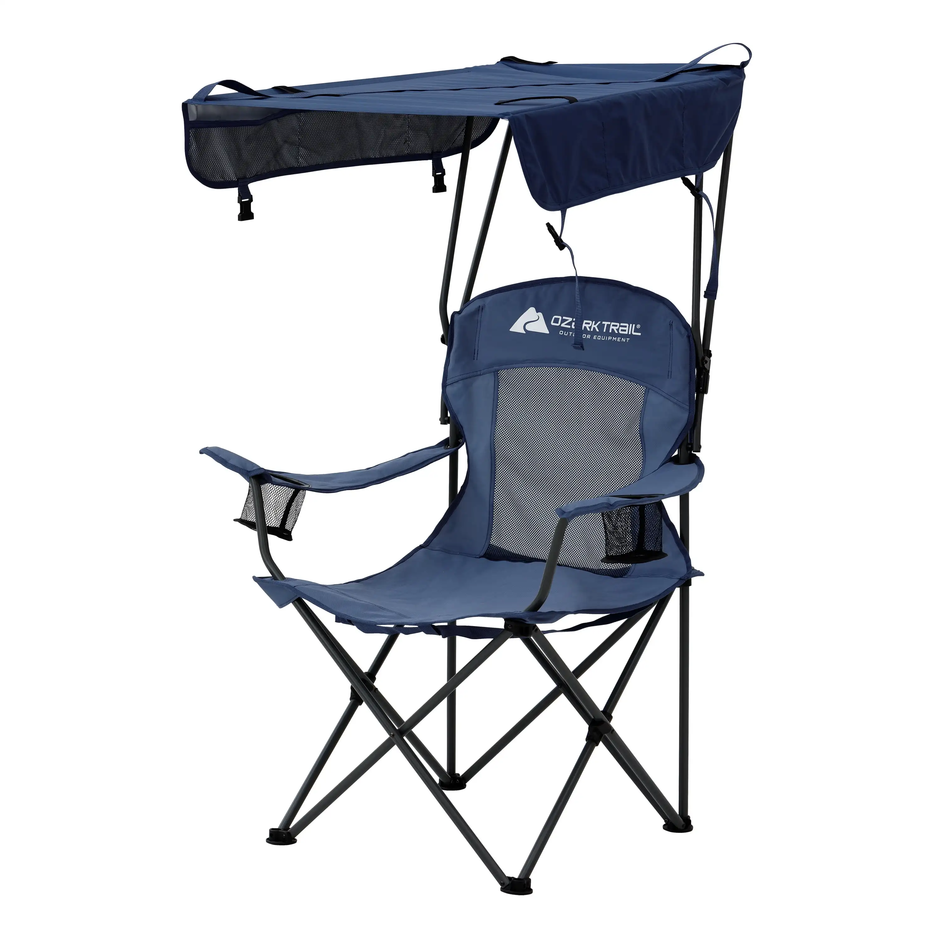Sand Island Shaded Canopy Camping Chair with Cup Holders camping chairs  - £36.38 GBP