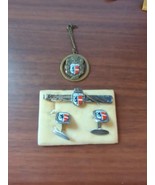 vintage Salzburg Austria men&#39;s set tie tack cufflinks Sterling silver? - €89,11 EUR