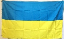 Ukraine 3&#39;X5&#39; Flag Rough Tex® 100D flags and banner with 2 real brass and gromme - £15.09 GBP
