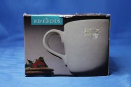 HomeTrends White 14 ounce Soup Mugs Chung Mao Stoneware Coffee Tea Cup - $8.37