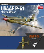 Academy 12338 USAAF P-51 North Africa Airplane Plastic Hobby Model Kit - £48.73 GBP