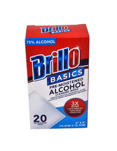 Brillo Basics Pre-Moistened Alcohol Wipes - £2.79 GBP