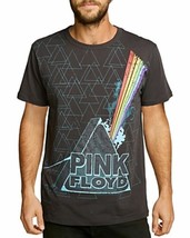 Chaser Men&#39;s Cotton Pink Floyd PRISM TRIANGLES Tee Vintage Black-Medium - $23.97