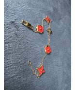 Adjustable Blossom Red Flower Bracelet - Open Box - 7.25” As In Pictures - $1,076.84 MXN