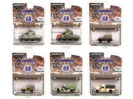 &quot;Battalion 64&quot; Set of 6 pieces Release 1 1/64 Diecast Models by Greenlight - £56.75 GBP