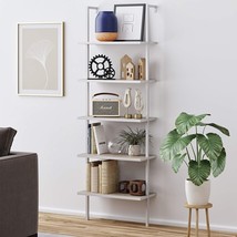 Nathan James Theo 5-Shelf Modern Bookcase, Open Wall Mount Ladder Bookshelf with - £116.45 GBP