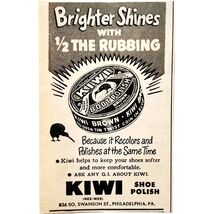 1950 Kiwi Shoe Boot Polish Advertisement Philadelphia Footwear Supply F7D - €8,57 EUR