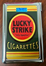 Lucky Strike Pack Vintage Ad Cigarette Case with lighter ID Holder Wallet - $19.75
