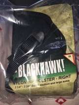 Blackhawk 3 1/4&quot;-3 3/4&quot; Open End Hip Holster LH Black M/L Autos 73NH08BK-L - $28.71