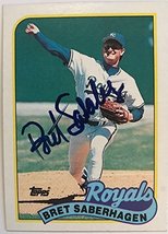 Bret Saberhagen Signed Autographed 1989 Topps Baseball Card - Kansas City Royals - $19.79