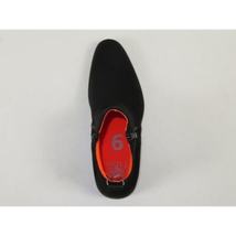 Men's TAYNO Chelsea Chukka Soft Micro Suede Zip up Boot Coupe S Black image 8