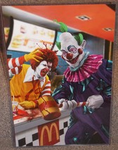 Killer Klowns Jumbo vs Ronald McDonald Glossy Art Print 11x17 In Plastic Sleeve - £19.97 GBP