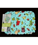 Rubber Colorful Tropical Drinks Sink Counter Mat Pebble Placemat 15.5 x ... - $14.99