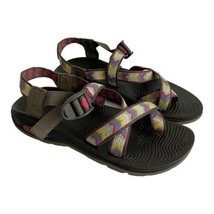 Chaco Women Sandals Size 7 Pink Red Blue Yellow Aztec Print Adjustable - £32.95 GBP