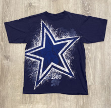 Dallas Cowboys Football Authentic T Shirt Mens M HUGE STAR LOGO - $20.21