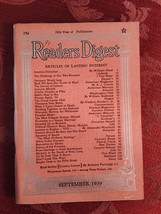 Readers Digest September 1939 SPEBSQSA Barber Shop Singing Maxim Gorky - £12.65 GBP