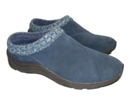 Vionic Shoes Women 9 Blue Suede Arbor Clogs Slip On Mules Casual Comfort... - £26.12 GBP